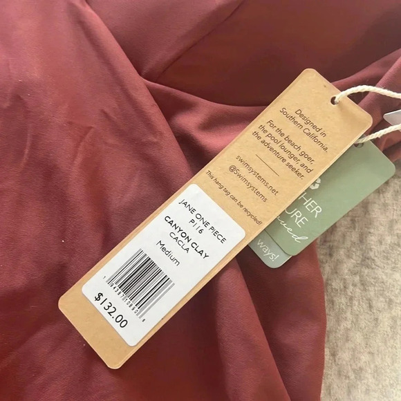 Swim System Over The Shoulder One Piece Swimsuit Size Medium - Picture 9 of 10